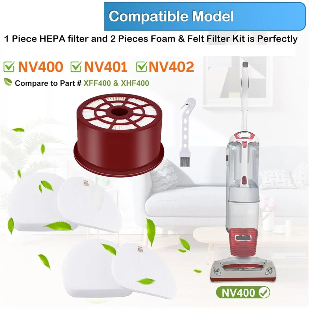 NV400 Replacement Filter for Rotator Professional Upright Vacuum NV401 NV402 NVC400C NV410 Accessories
NV400 Replacement Filter for Rotator Professional Upright Vacuum NV401 NV402 NVC400C NV410 Accessories