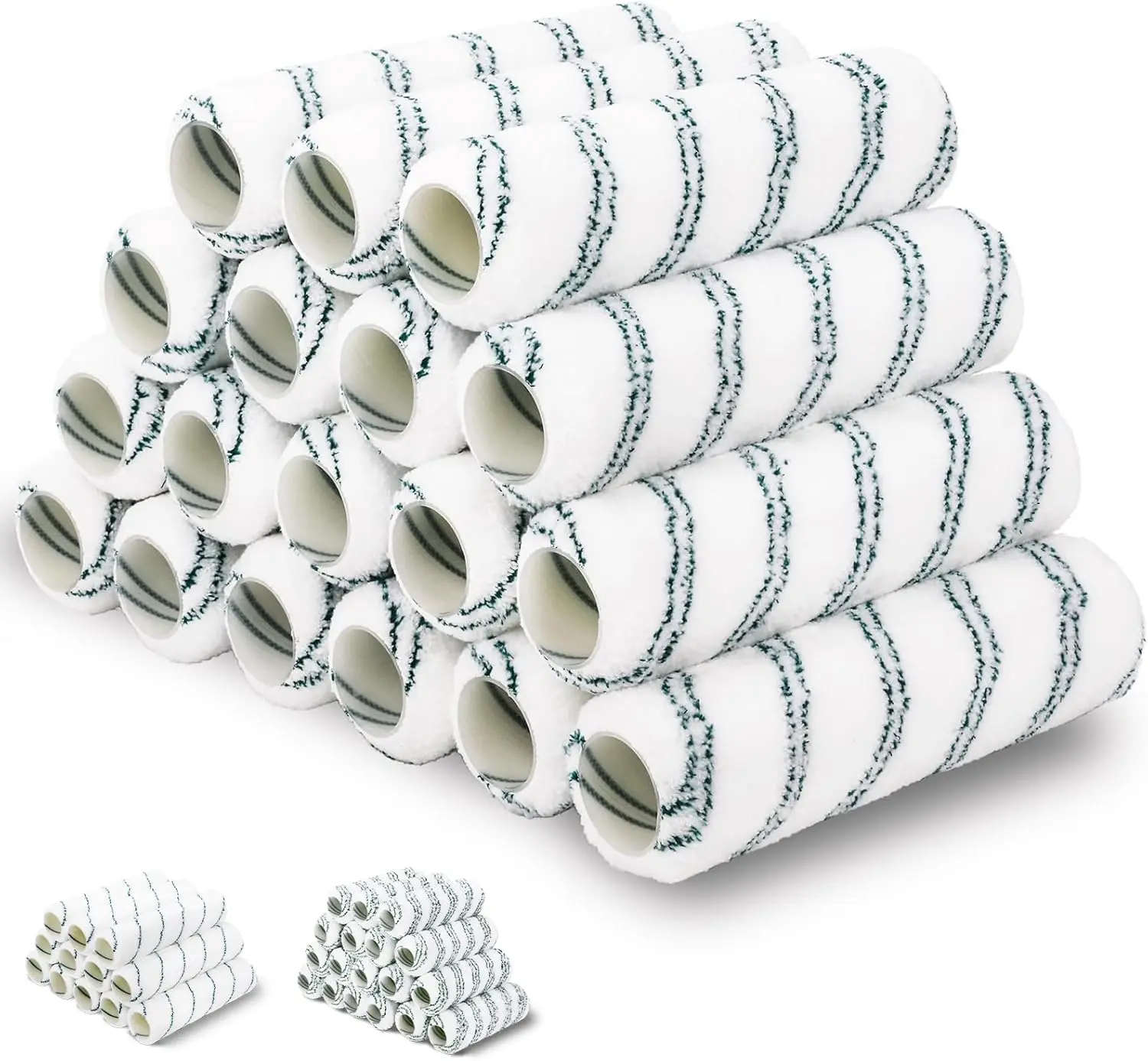 18 Pack 9 Inch Microfiber Paint Roller Covers, Lint-Free Refills for All Paints and Stains
18 Pack 9 Inch Microfiber Paint Roller Covers, Lint-Free Refills for All Paints and Stains