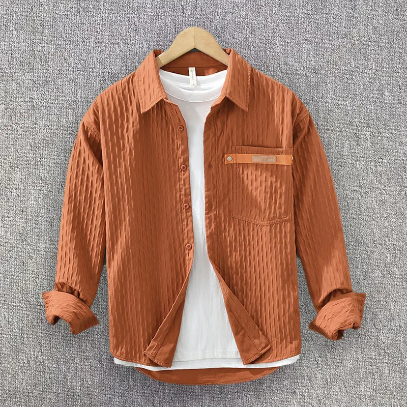 Men's Autumn New Retro Trendy Casual Shirt Versatile Loose, Fashionable and Handsome Japanese Fresh Long Sleeve Collar Shirt
Men's Autumn New Retro Trendy Casual Shirt Versatile Loose, Fashionable and Handsome Japanese Fresh Long Sleeve Collar Shirt