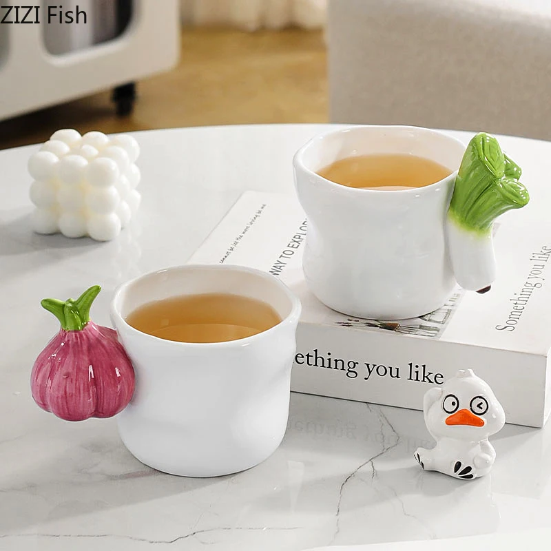 Vegetables and Fruits Shape Mugs Creative Handle Porcelain Cup Coffee Mug Dining Table Afternoon Tea Teacup Fruits Juice Cup
Vegetables and Fruits Shape Mugs Creative Handle Porcelain Cup Coffee Mug Dining Table Afternoon Tea Teacup Fruits Juice Cup
