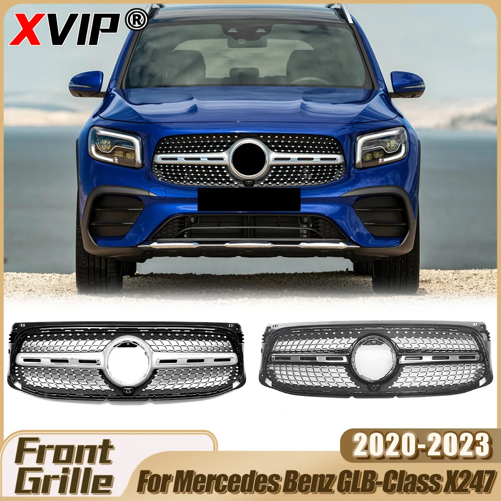 XVIP Chrome Silver Diamonds Style Racing Grille For Mercedes Benz GLB-Class X247 GLB250 GLB200 2020-23 GTR Style Car Accessories
XVIP Chrome Silver Diamonds Style Racing Grille For Mercedes Benz GLB-Class X247 GLB250 GLB200 2020-23 GTR Style Car Accessories