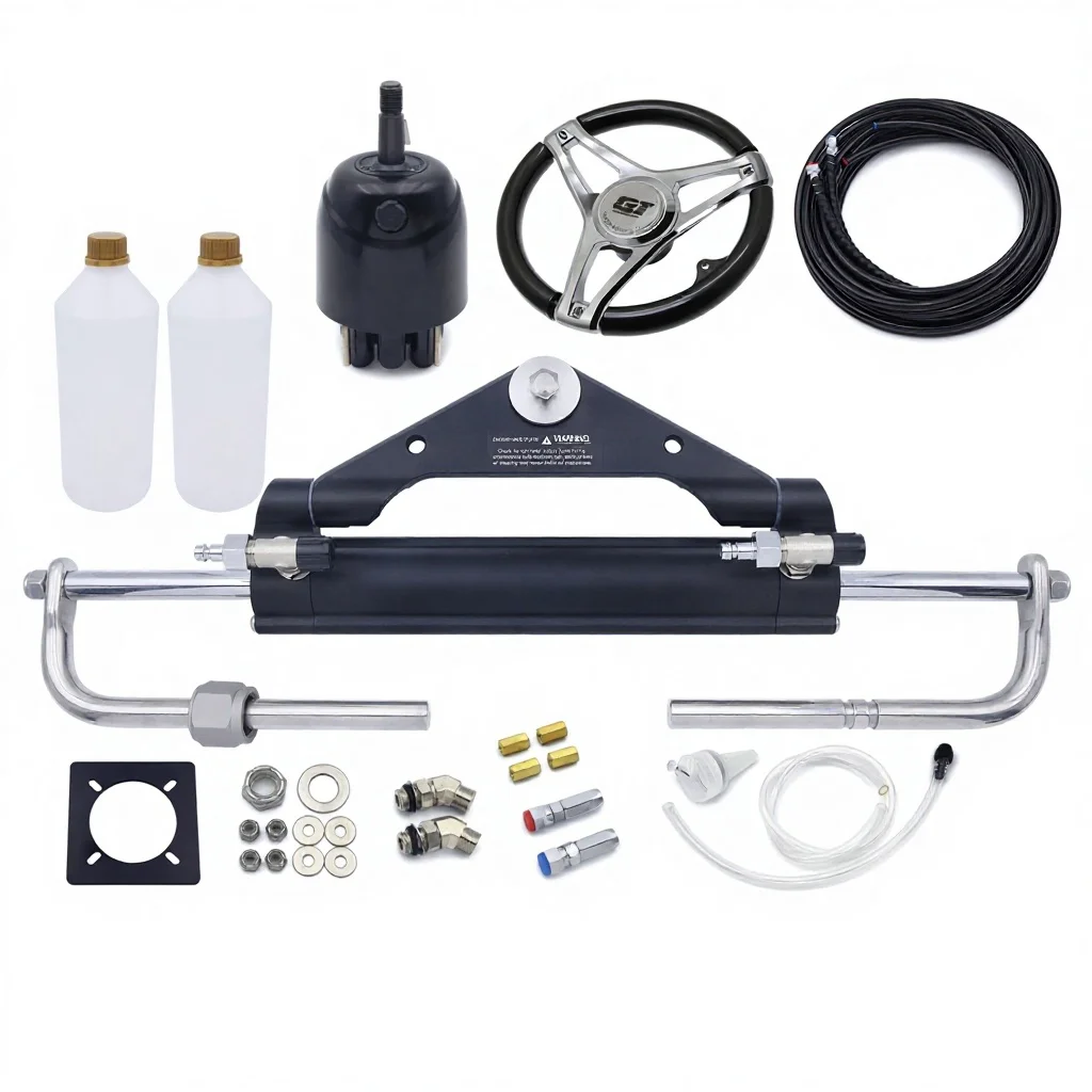 New Stainless Steel Hydraulic Steering System Replacement Helm Pump ZAO350 3/4in For 90HP/150HP/350HP Marine Outboard
New Stainless Steel Hydraulic Steering System Replacement Helm Pump ZAO350 3/4in For 90HP/150HP/350HP Marine Outboard