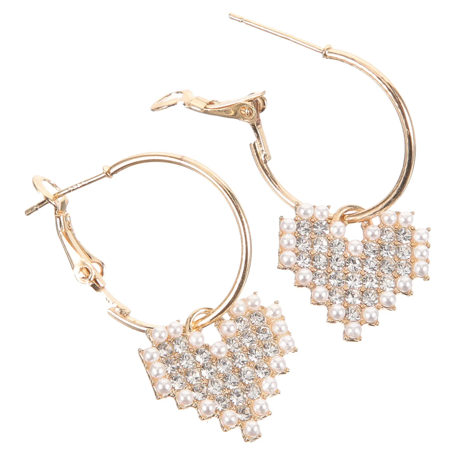 Heart Shaped Rhinestone Bling Studs Women Earrings Fashion Jewelry Elegant Women Accessories For Party Wedding
Heart Shaped Rhinestone Bling Studs Women Earrings Fashion Jewelry Elegant Women Accessories For Party Wedding