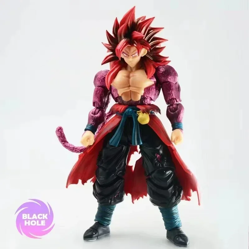 Black Hole Dragon Ball S.H. Figuarts 'Time-Space Ranger' - 'Wild Power' Super Saiyan 4 Goku Poseable Action Figure.
Black Hole Dragon Ball S.H. Figuarts 'Time-Space Ranger' - 'Wild Power' Super Saiyan 4 Goku Poseable Action Figure.