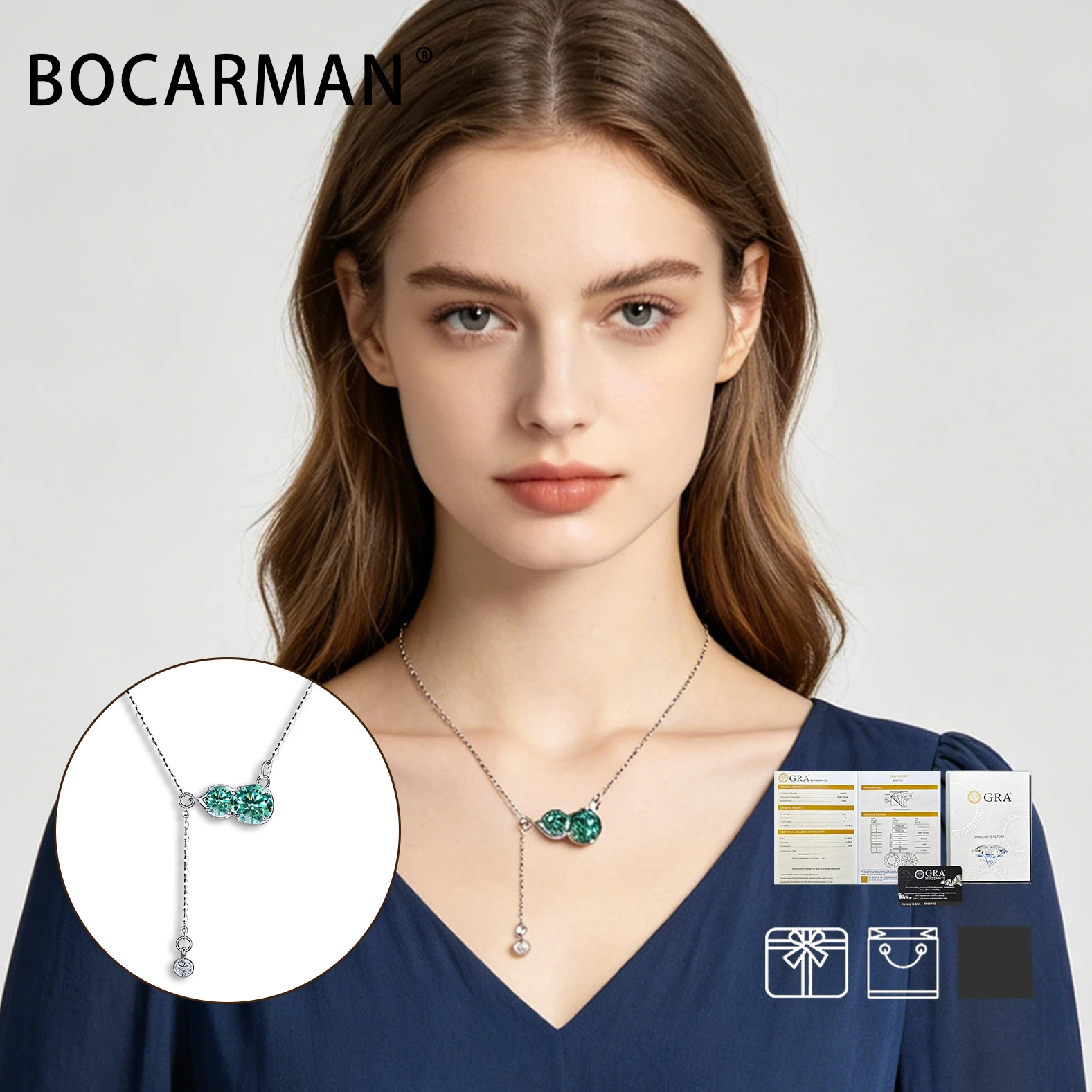 BOCARMAN GRA White Moissanite Gourd Pendant Necklace for Women S925 Silver Plated Platinum/Gold Chinese Style Lucky Fine Jewelry
BOCARMAN GRA White Moissanite Gourd Pendant Necklace for Women S925 Silver Plated Platinum/Gold Chinese Style Lucky Fine Jewelry