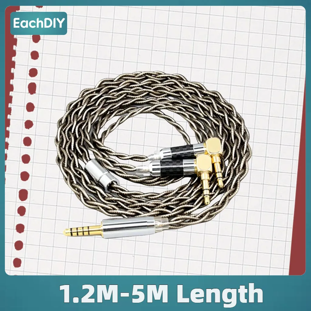 Palladium Gold Earphone Cable For Verum 1 One Headphone Headset L Shape 3.5mm Pin 99% Pure Silver Graphene 8206
Palladium Gold Earphone Cable For Verum 1 One Headphone Headset L Shape 3.5mm Pin 99% Pure Silver Graphene 8206