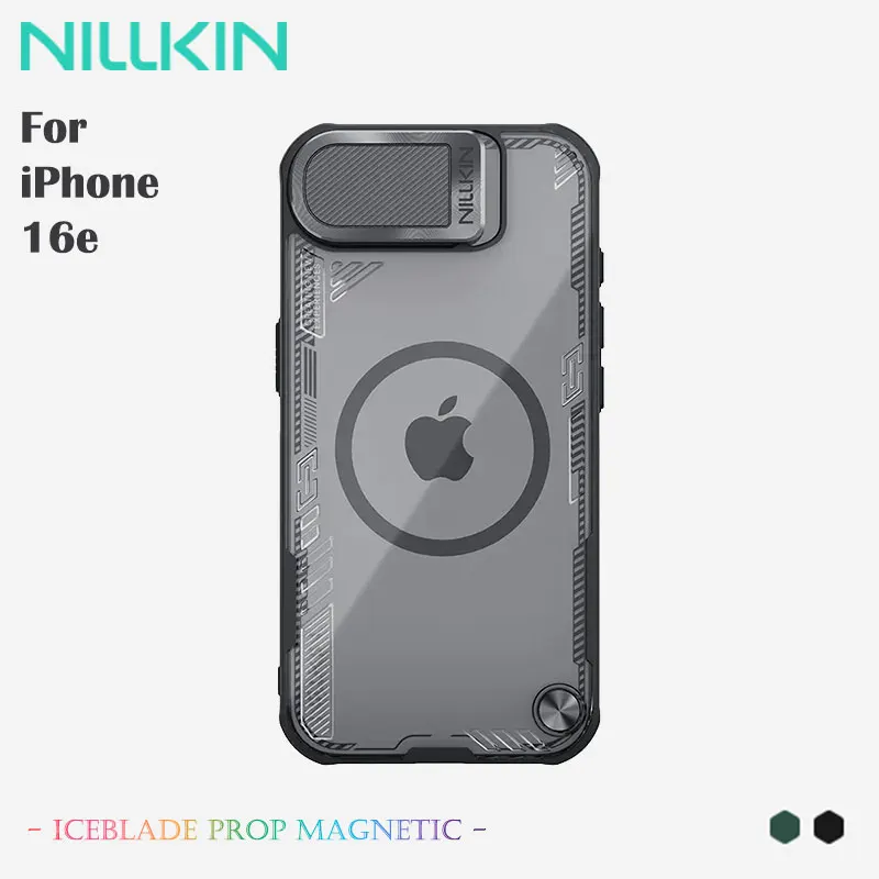 Магнитный чехол NILLKIN для iPhone 16e, экологически чистый чехол с защитой от желтения на биона основе, алюминиевая подставка и защитный чехол для объектива
Магнитный чехол NILLKIN для iPhone 16e, экологически чистый чехол с защитой от желтения на биона основе, алюминиевая подставка и защитный чехол для объектива