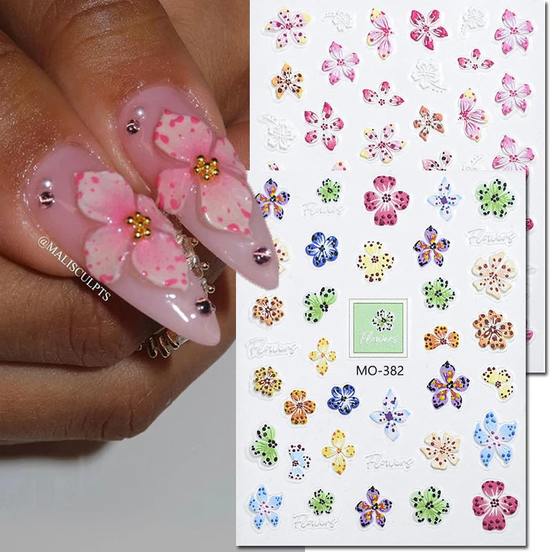 5d Embossed Summer Carved Florals Spotty Lily Flowers Nail Art Decals Stickers For Nails Art Manicures Tips Decorations
5d Embossed Summer Carved Florals Spotty Lily Flowers Nail Art Decals Stickers For Nails Art Manicures Tips Decorations