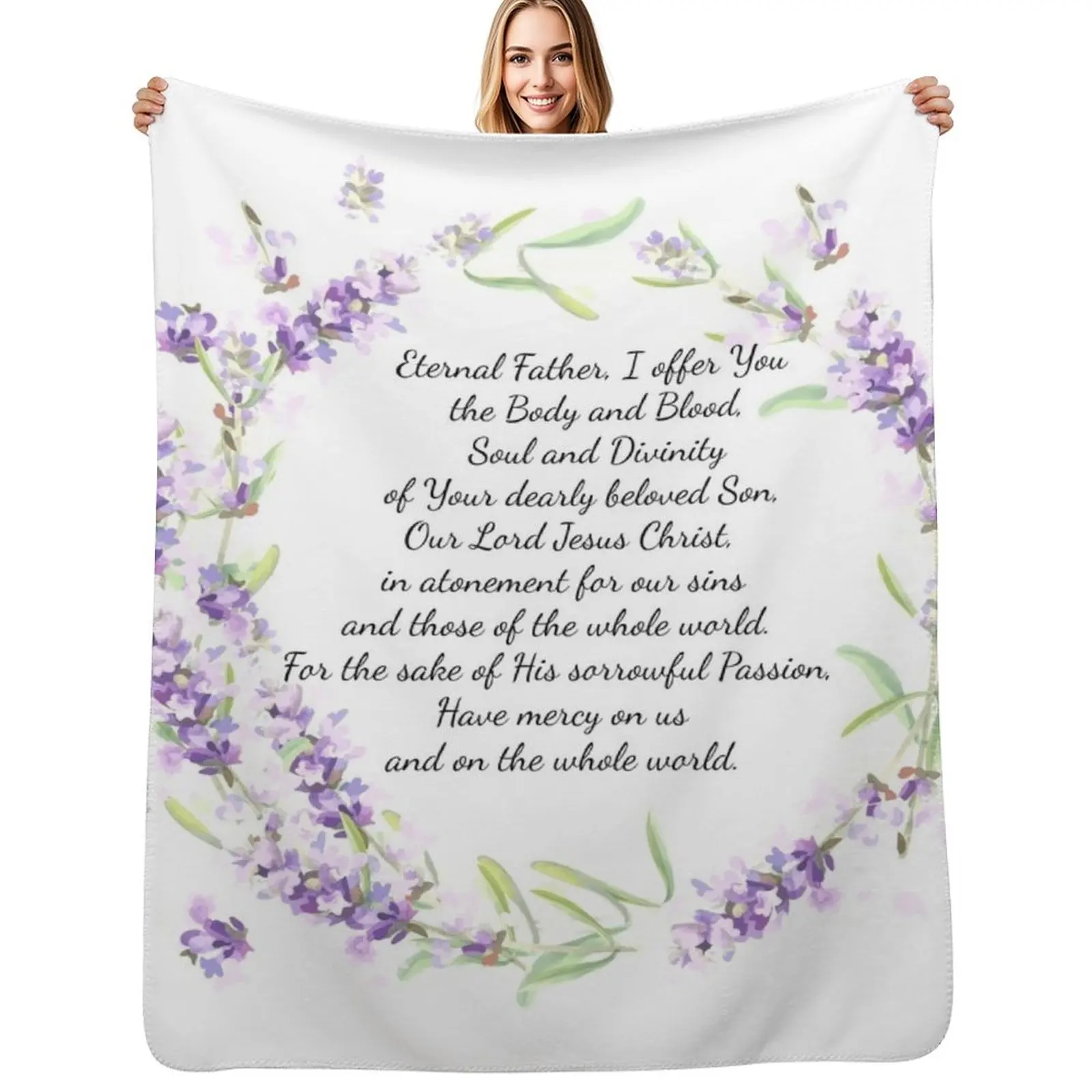 Chaplet of Divine Mercy Throw Blanket Multi Use Warm Blanket for Living Room Bedroom
Chaplet of Divine Mercy Throw Blanket Multi Use Warm Blanket for Living Room Bedroom