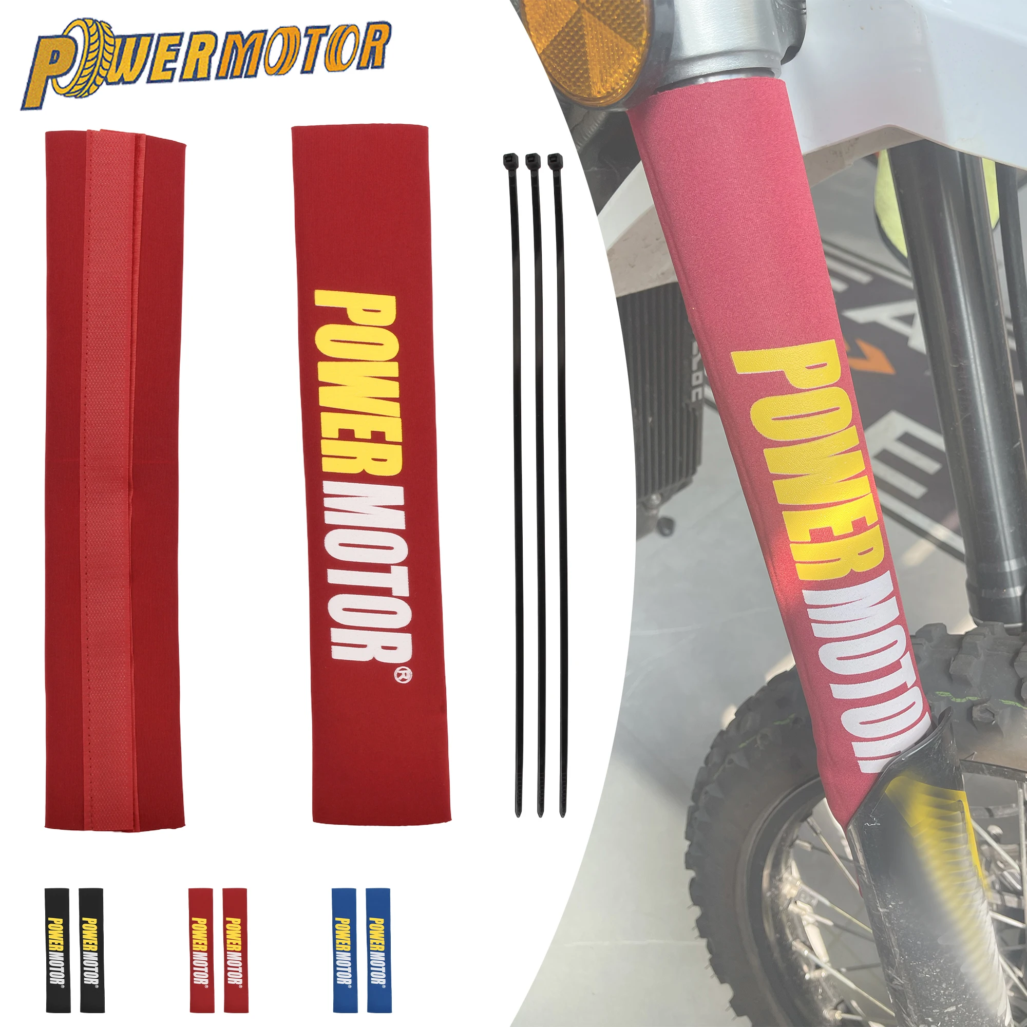 For CRF YZF KLX Enduro Motocross Front Fork Protector Powermotor Rear Shock Absorber Guard Wrap Cover Motorcycle Accessories 
For CRF YZF KLX Enduro Motocross Front Fork Protector Powermotor Rear Shock Absorber Guard Wrap Cover Motorcycle Accessories
