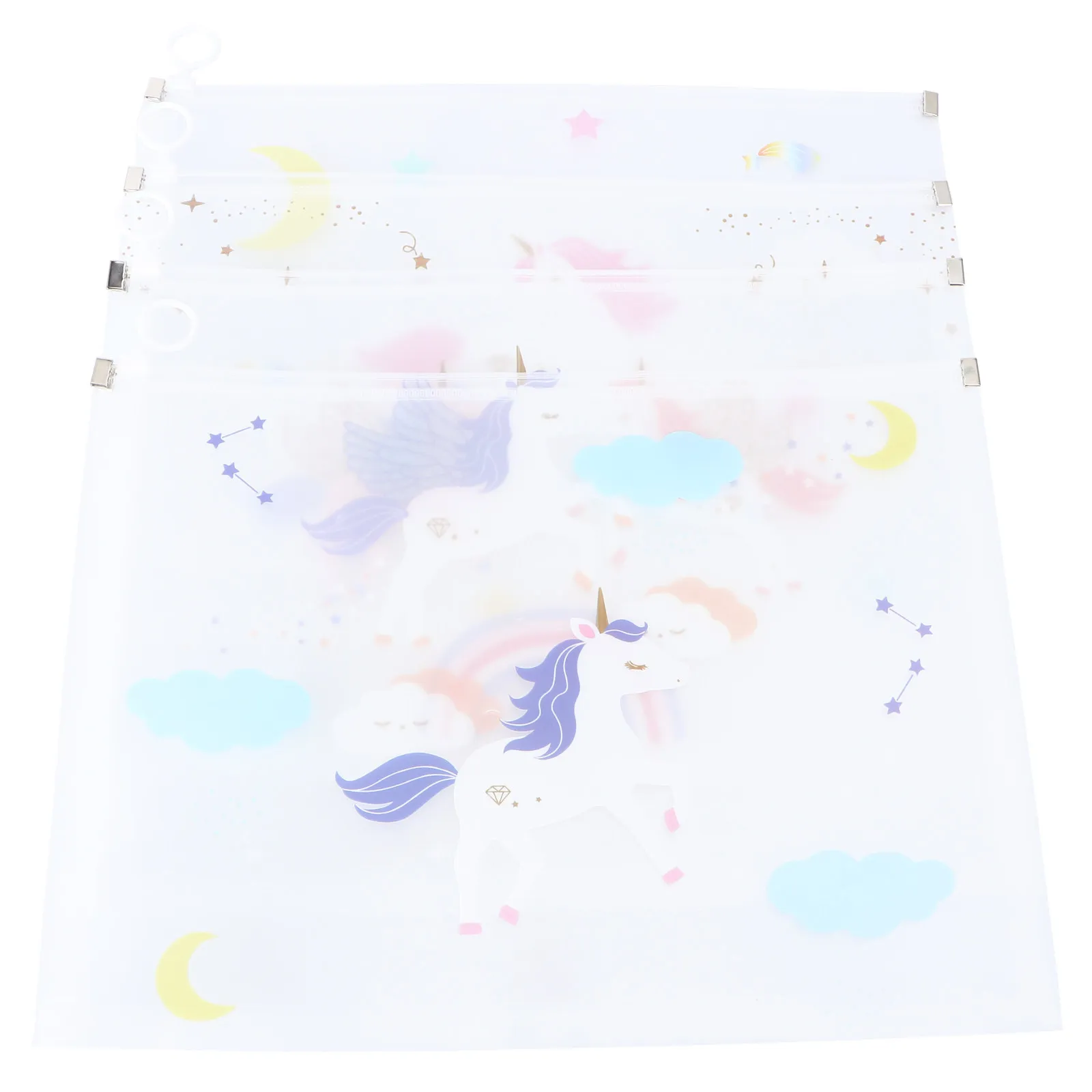 4Pcs High-Quality Transparent Document Folder with Zipper Cartoon Design Waterproof File Pouch for Students A4 Test Papers File
4Pcs High-Quality Transparent Document Folder with Zipper Cartoon Design Waterproof File Pouch for Students A4 Test Papers File