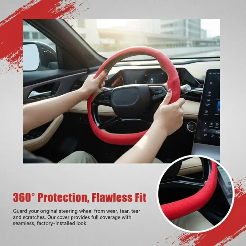 【L】2PCS Universal 38CM Carbon Fiber Silicone Steering Wheel Cover for Car SUV Truck Anti Skid Booster Soft Comfortable Grip
【L】2PCS Universal 38CM Carbon Fiber Silicone Steering Wheel Cover for Car SUV Truck Anti Skid Booster Soft Comfortable Grip