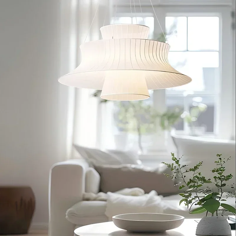 Modern Minimalism Fabric Pendant Lights Living Dining Room Bedroom Loft Cafe Hanging Lamp Art Decoration Chandeliers LED Fixture
Modern Minimalism Fabric Pendant Lights Living Dining Room Bedroom Loft Cafe Hanging Lamp Art Decoration Chandeliers LED Fixture