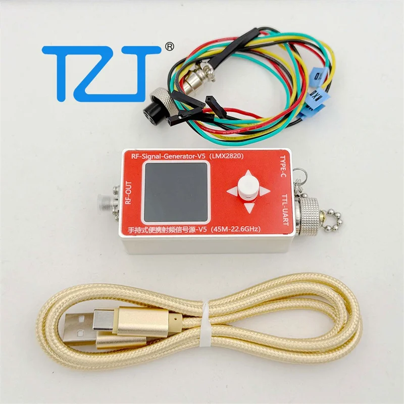 TZT V5 45MHz-22.6GHz Handheld Portable RF Signal Source with Modulation High Frequency Sinewave Output Signal Generator
TZT V5 45MHz-22.6GHz Handheld Portable RF Signal Source with Modulation High Frequency Sinewave Output Signal Generator