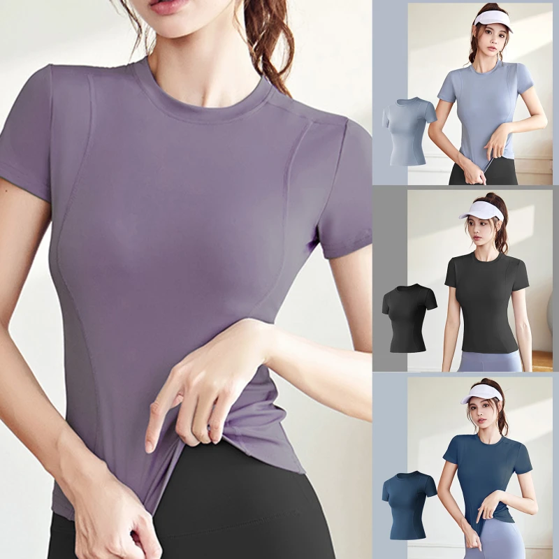 Women Yoga Tops Quick Dry Sport Top Fitness Female Top Short Sleeve Running Tops Gym T Shirt Running Sweatshirt Tees
Women Yoga Tops Quick Dry Sport Top Fitness Female Top Short Sleeve Running Tops Gym T Shirt Running Sweatshirt Tees