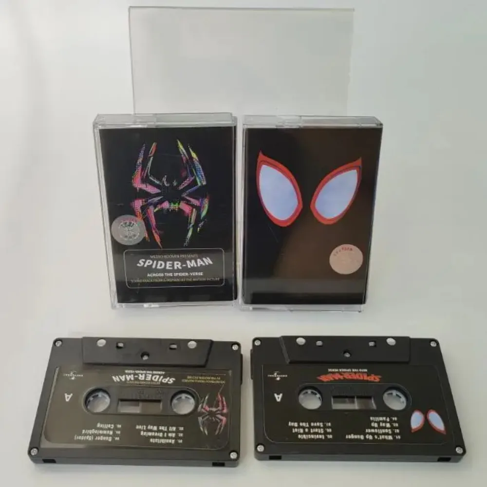 Spider-Man Spider-Verse OST Cassette Set English Anime Fans Cassette Tape Marvel Soundtrack Collectible Retro Music FreeShipping
Spider-Man Spider-Verse OST Cassette Set English Anime Fans Cassette Tape Marvel Soundtrack Collectible Retro Music FreeShipping