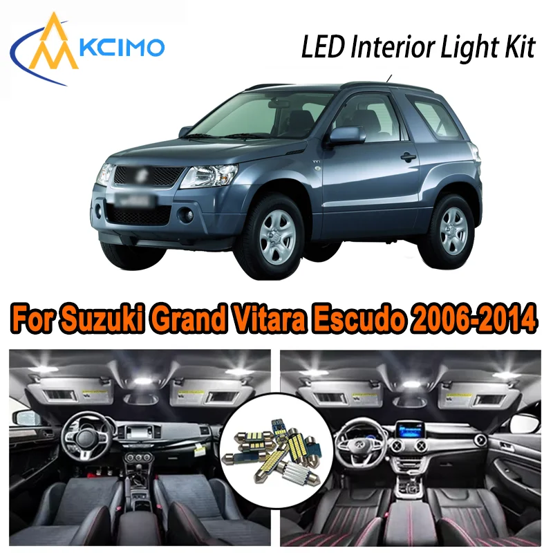 For Suzuki Grand Vitara Escudo 2006-2014 2007 2008 2009 LED Interior Dome Map Trunk Light Kit Car Led Lamps Canbus No Error
For Suzuki Grand Vitara Escudo 2006-2014 2007 2008 2009 LED Interior Dome Map Trunk Light Kit Car Led Lamps Canbus No Error