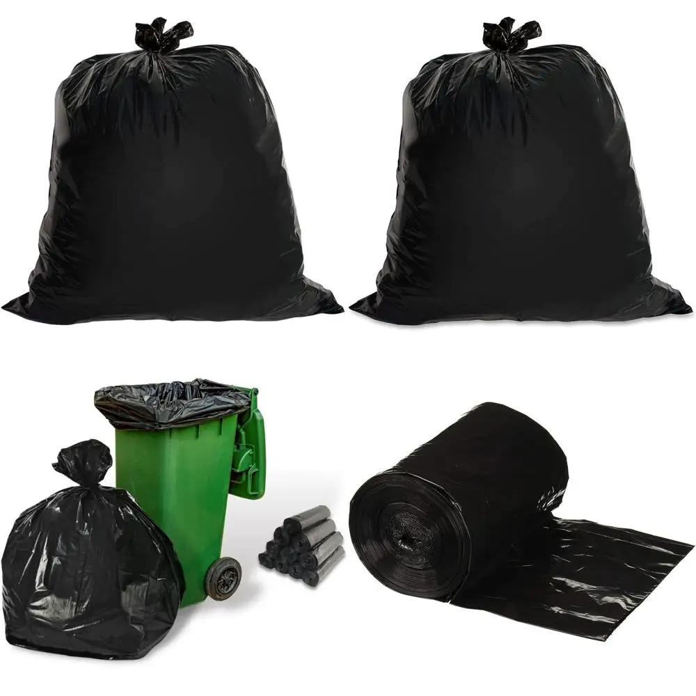 Heavy-Duty 55-60 Gallon Black Trash Bags, 200 Pack, 1.25 Mil, Ideal for Commercial Kitchens, Warehouses, Offices, Janitorial Use
Heavy-Duty 55-60 Gallon Black Trash Bags, 200 Pack, 1.25 Mil, Ideal for Commercial Kitchens, Warehouses, Offices, Janitorial Use