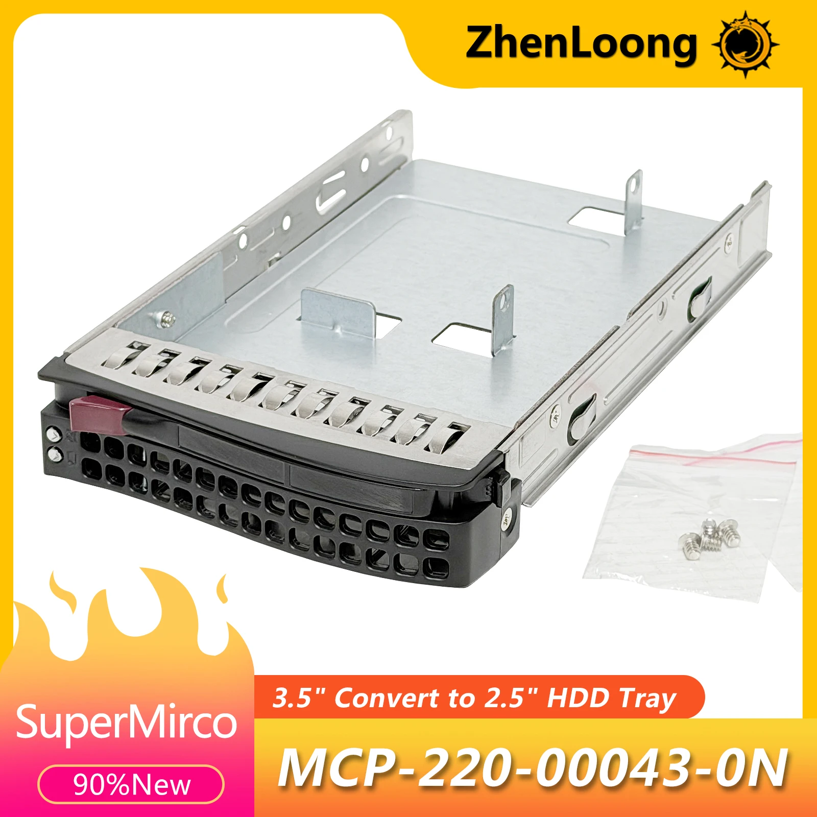 ZhenLoong MCP-220-00043-0N For Supermicro 3.5" to 2.5" HDD Converter/Adapter Drive Tray/Caddy MCP-220-00043-0N
ZhenLoong MCP-220-00043-0N For Supermicro 3.5" to 2.5" HDD Converter/Adapter Drive Tray/Caddy MCP-220-00043-0N