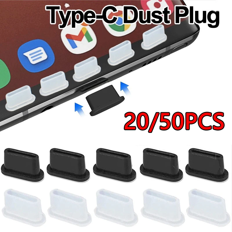 20/50pcs/Pack Dust Plug USB Charging Port Type C Dust Plug Charging Port Protector Silicone Anti-dust Plug Cover Cap
20/50pcs/Pack Dust Plug USB Charging Port Type C Dust Plug Charging Port Protector Silicone Anti-dust Plug Cover Cap