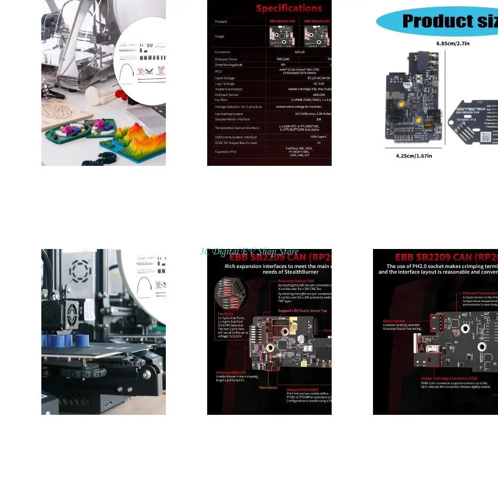 E74D EBB SB2209 CAN ONBOARDS RP2040 MAX31865 Адаптер для Voron Stealthburner Printer Hoterend Klipper Canbus инструмент
E74D EBB SB2209 CAN ONBOARDS RP2040 MAX31865 Адаптер для Voron Stealthburner Printer Hoterend Klipper Canbus инструмент