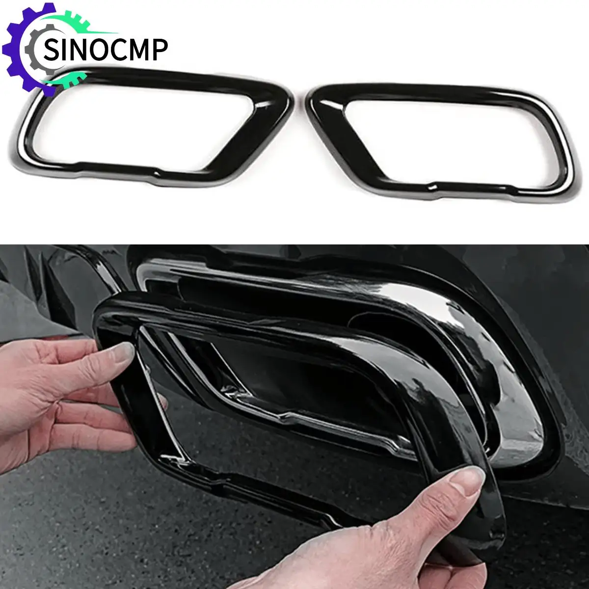 2Pcs Exhaust Mufflers Tail Pipe Cover Trim Cover for BMW X5 G05 X6 G06 X7 2019-2023 Black Car Exterior Parts Styling Moulding
2Pcs Exhaust Mufflers Tail Pipe Cover Trim Cover for BMW X5 G05 X6 G06 X7 2019-2023 Black Car Exterior Parts Styling Moulding