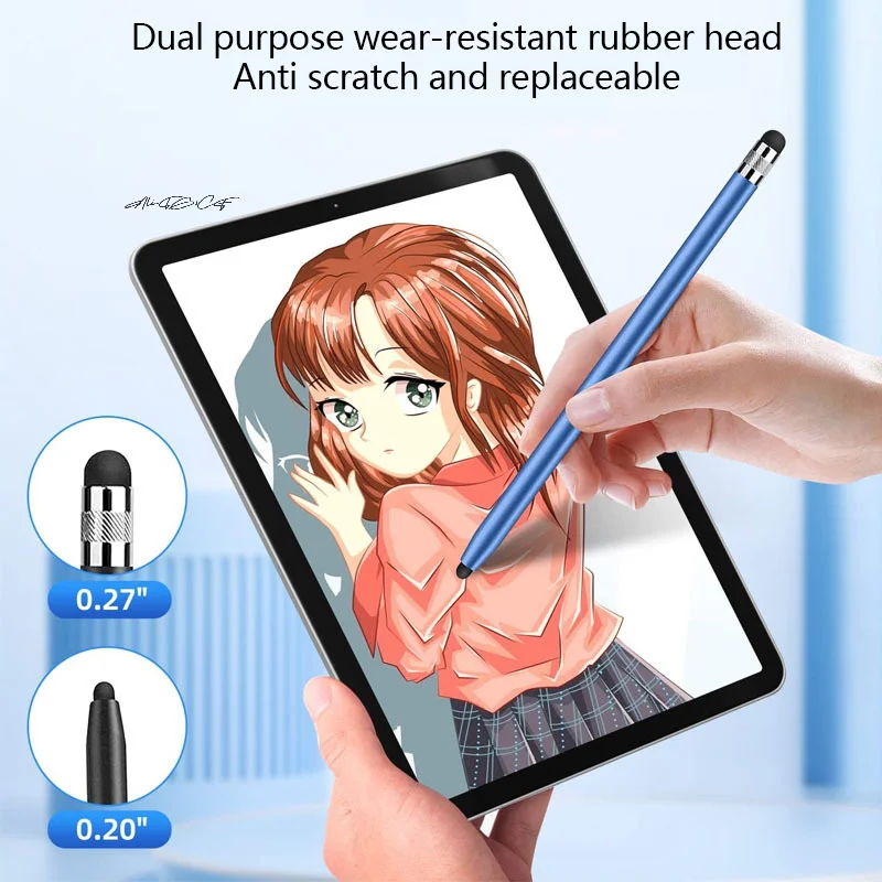 Universal High Quality Double Silicon Head Capacitive Stylus Pen for Touch Screen Tablets Smartphones Caneta Pencil
Universal High Quality Double Silicon Head Capacitive Stylus Pen for Touch Screen Tablets Smartphones Caneta Pencil
