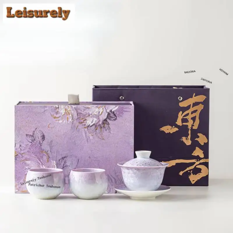 Kiln Fambe Crystallized Glaze Tea Set Complete Set Zen Beautiful Tea Cup Tea Ceremony Set Teapot And Tea Cup Set Teaset Gift
Kiln Fambe Crystallized Glaze Tea Set Complete Set Zen Beautiful Tea Cup Tea Ceremony Set Teapot And Tea Cup Set Teaset Gift