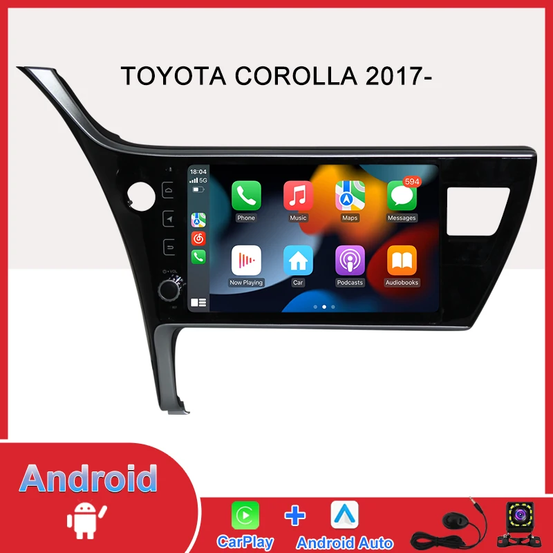 Мультимедийный автомобильный GPS-навигатор Android 9 для Toyota Corolla 2017-Unit, автомобильное радио, Bluetooth, стерео приемники, аудио, видео плеер, USB
Мультимедийный автомобильный GPS-навигатор Android 9 для Toyota Corolla 2017-Unit, автомобильное радио, Bluetooth, стерео приемники, аудио, видео плеер, USB