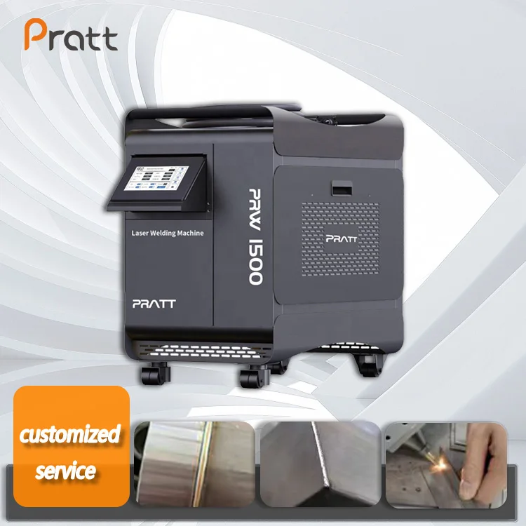 Pratt Hot Sale 1500W Fiber Laser Welding Machine 4 in 1 Laser Welding Cutting Cleaning Machine Handheld Laser Welder MAX
Pratt Hot Sale 1500W Fiber Laser Welding Machine 4 in 1 Laser Welding Cutting Cleaning Machine Handheld Laser Welder MAX