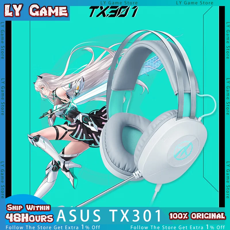 Asus TX301 Chosen Gaming Headset Wired Virtual 7.1 Surround Sound With Microphone Multi-Functional In-line Control Customized
Asus TX301 Chosen Gaming Headset Wired Virtual 7.1 Surround Sound With Microphone Multi-Functional In-line Control Customized