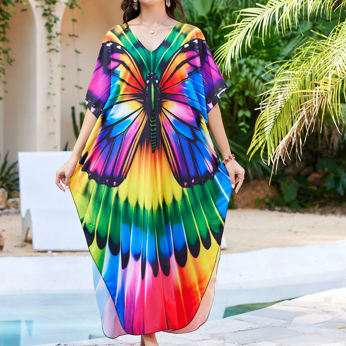 Women's Print Turkish Kaftan Bikinis Set Beachwear Bikini Cover Up Maxi Dress Bathing Suit Summer Outfit
Women's Print Turkish Kaftan Bikinis Set Beachwear Bikini Cover Up Maxi Dress Bathing Suit Summer Outfit