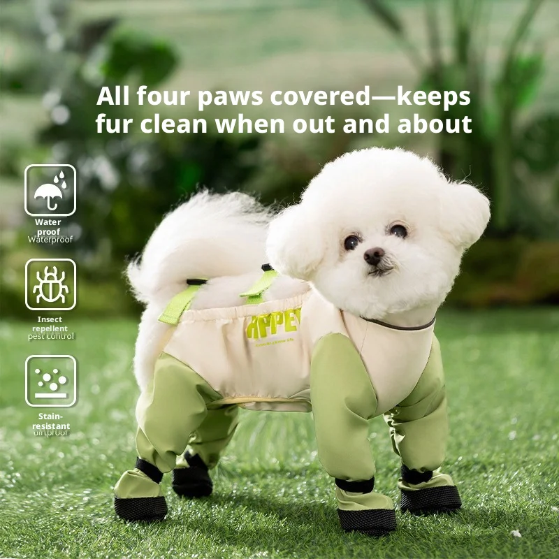 SHINEKNOT Dog Dog Spring Summer Four Leg Full Pack With Feet For Outing Anti Dirt And Waterproof Cover Pet Clothes
SHINEKNOT Dog Dog Spring Summer Four Leg Full Pack With Feet For Outing Anti Dirt And Waterproof Cover Pet Clothes