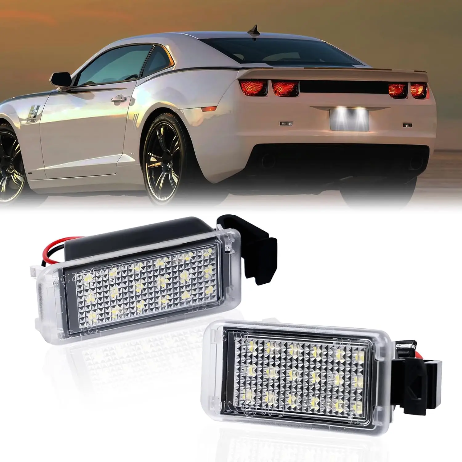 Светодиодная подсветка номерного знака для Chevy Camaro 2010-2013 гг., лампа бирки в сборе, 6000K, белый, 2 шт.
Светодиодная подсветка номерного знака для Chevy Camaro 2010-2013 гг., лампа бирки в сборе, 6000K, белый, 2 шт.