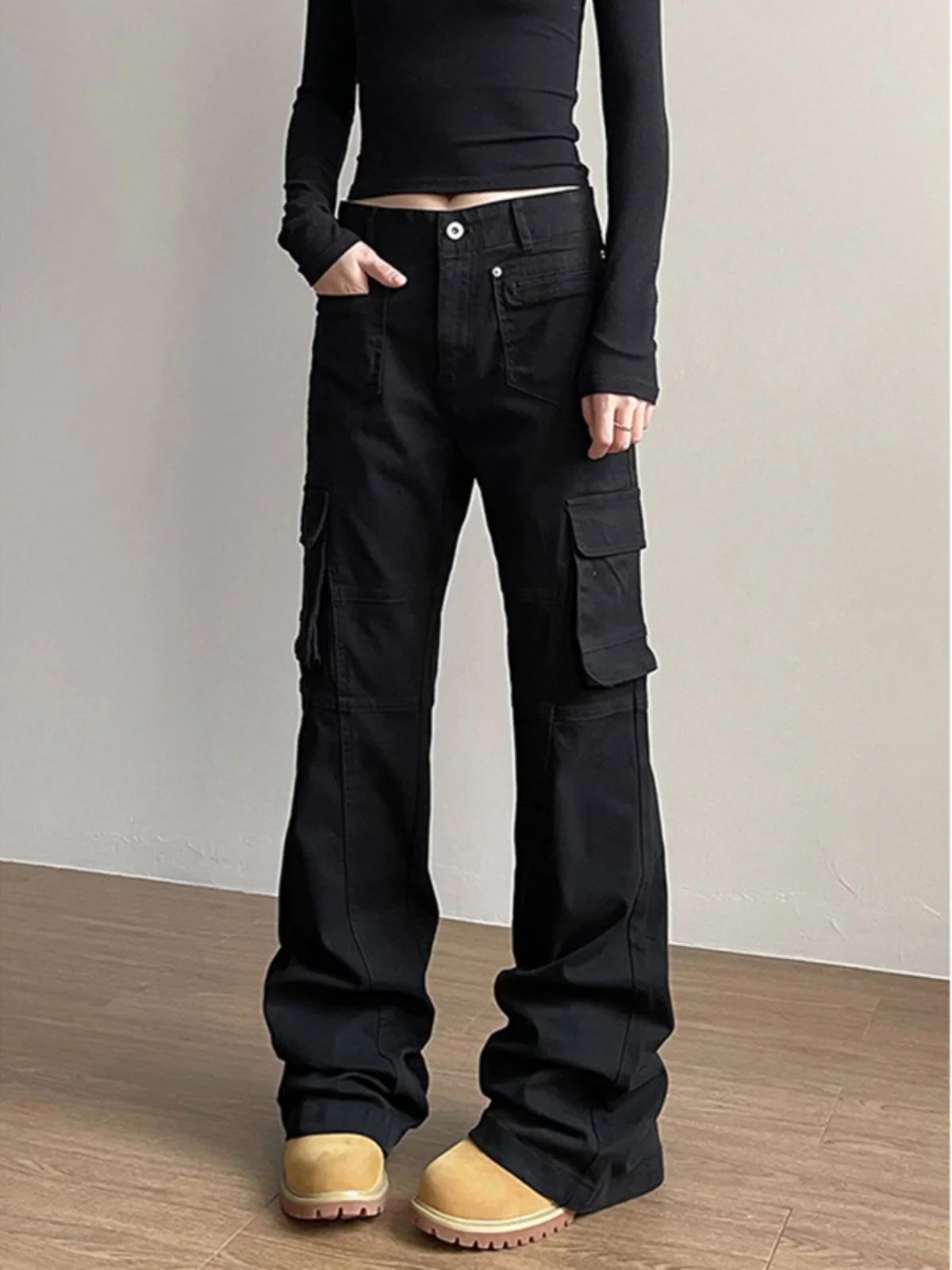 Женские широкие джинсы Bla в рабочем стиле, весна-осень, американский стиль, с высокой талией, прямые, из денима, с множеством карманов
Женские широкие джинсы Bla в рабочем стиле, весна-осень, американский стиль, с высокой талией, прямые, из денима, с множеством карманов