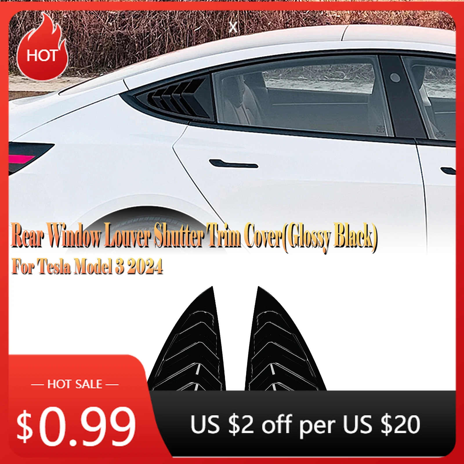 Наружная накладка жалюзи заднего окна для Tesla Model 3 2017-2025, комплекты кузова из углеродного волокна/глянцевое черное лобовое стекло B
Наружная накладка жалюзи заднего окна для Tesla Model 3 2017-2025, комплекты кузова из углеродного волокна/глянцевое черное лобовое стекло B