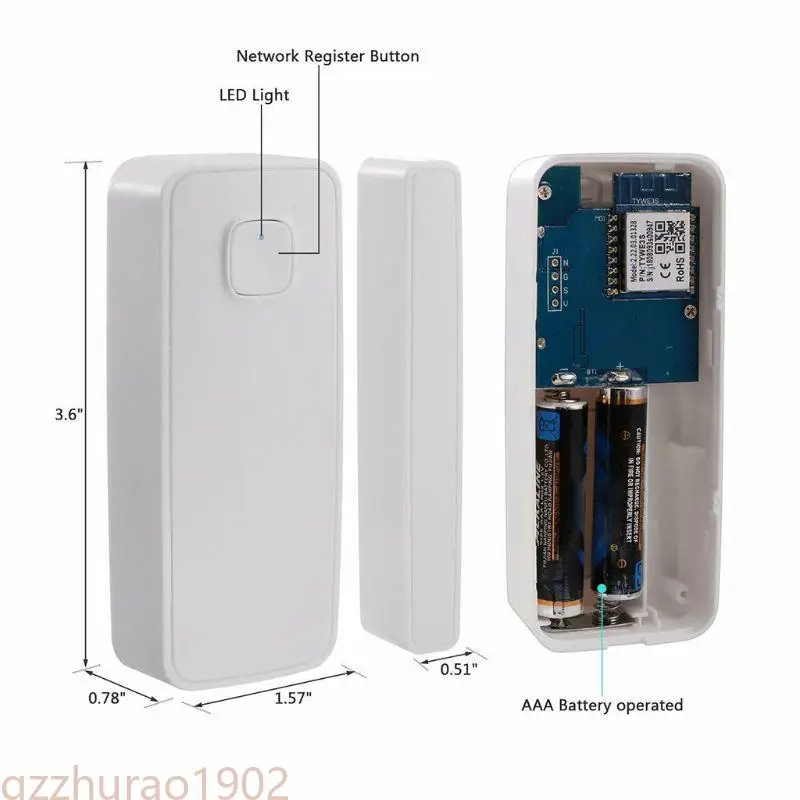 97QB Wi-Fi Дверной датчик Сэнджер Умный Жизненный Жизненный Окно Детектор Окно Дверь Детектор Детектор Дома
97QB Wi-Fi Дверной датчик Сэнджер Умный Жизненный Жизненный Окно Детектор Окно Дверь Детектор Детектор Дома