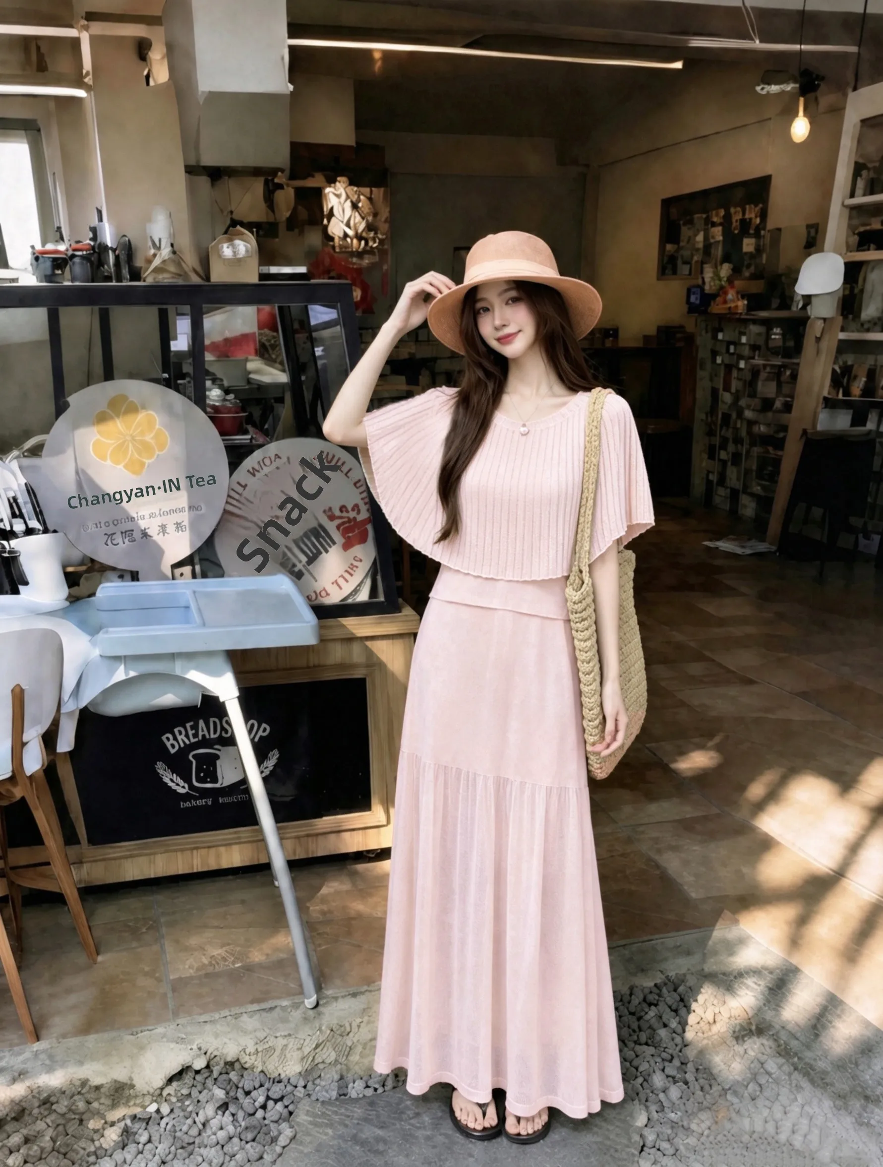 Kumikumi Short Sleeve Knitted Sweater Camisole Women's Inner Wear Three Piece Set Slimming Half Length Skirt Summer Fashion
Kumikumi Short Sleeve Knitted Sweater Camisole Women's Inner Wear Three Piece Set Slimming Half Length Skirt Summer Fashion