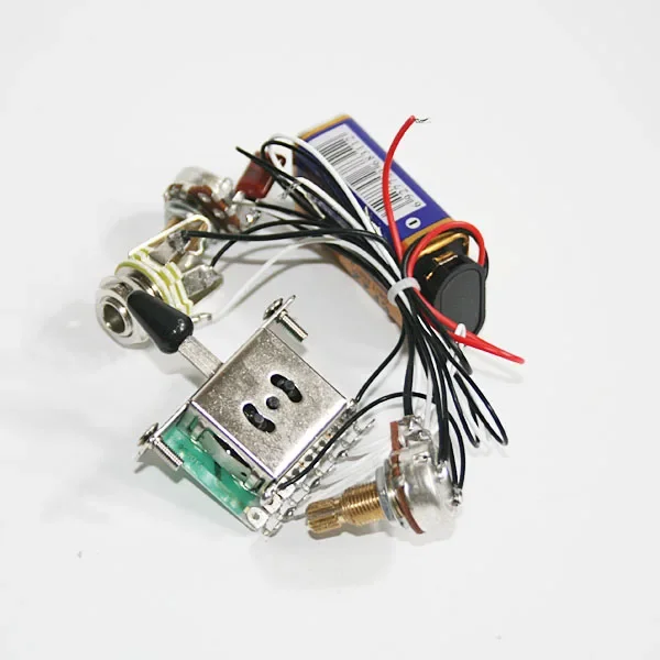 Active electric guitar pickup 3 gears 1 volume 1 tone complete circuit assembly
Active electric guitar pickup 3 gears 1 volume 1 tone complete circuit assembly