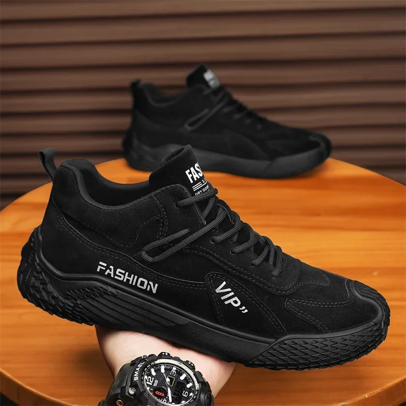 Spring Autumn Male Sneakers Leather Casual Shoes for Men Solid Color Walking Shoes Fashion Loafers Leisure Skateboard Footwear
Spring Autumn Male Sneakers Leather Casual Shoes for Men Solid Color Walking Shoes Fashion Loafers Leisure Skateboard Footwear