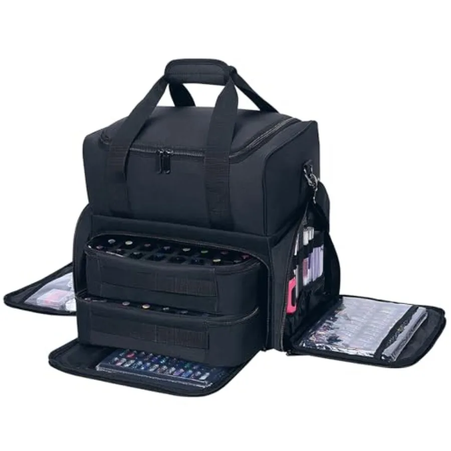 Nail Polish Organizer Case Holds 80 Bottles and Nail Art LampPortable Large Capacity Storage with 2 Removable Bags Store Nail A
Nail Polish Organizer Case Holds 80 Bottles and Nail Art LampPortable Large Capacity Storage with 2 Removable Bags Store Nail A
