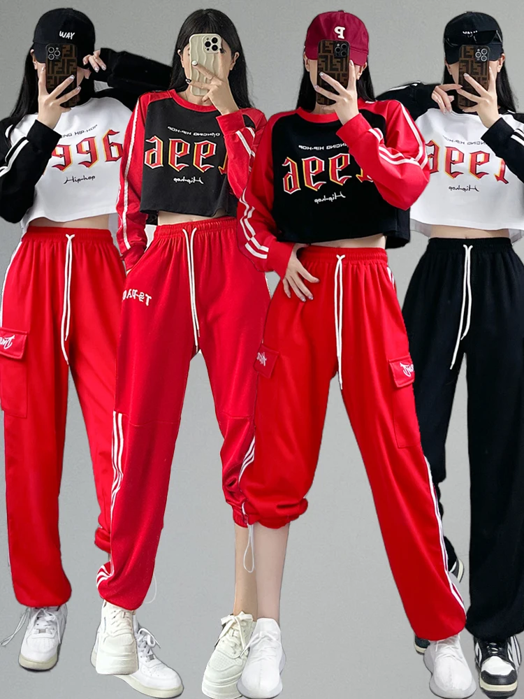 Modern Dance Jazz Street Dance Women's Suit Adult Performance Costume Cotton Traditional Ethnic Stage Costume Trendy Female
Modern Dance Jazz Street Dance Women's Suit Adult Performance Costume Cotton Traditional Ethnic Stage Costume Trendy Female