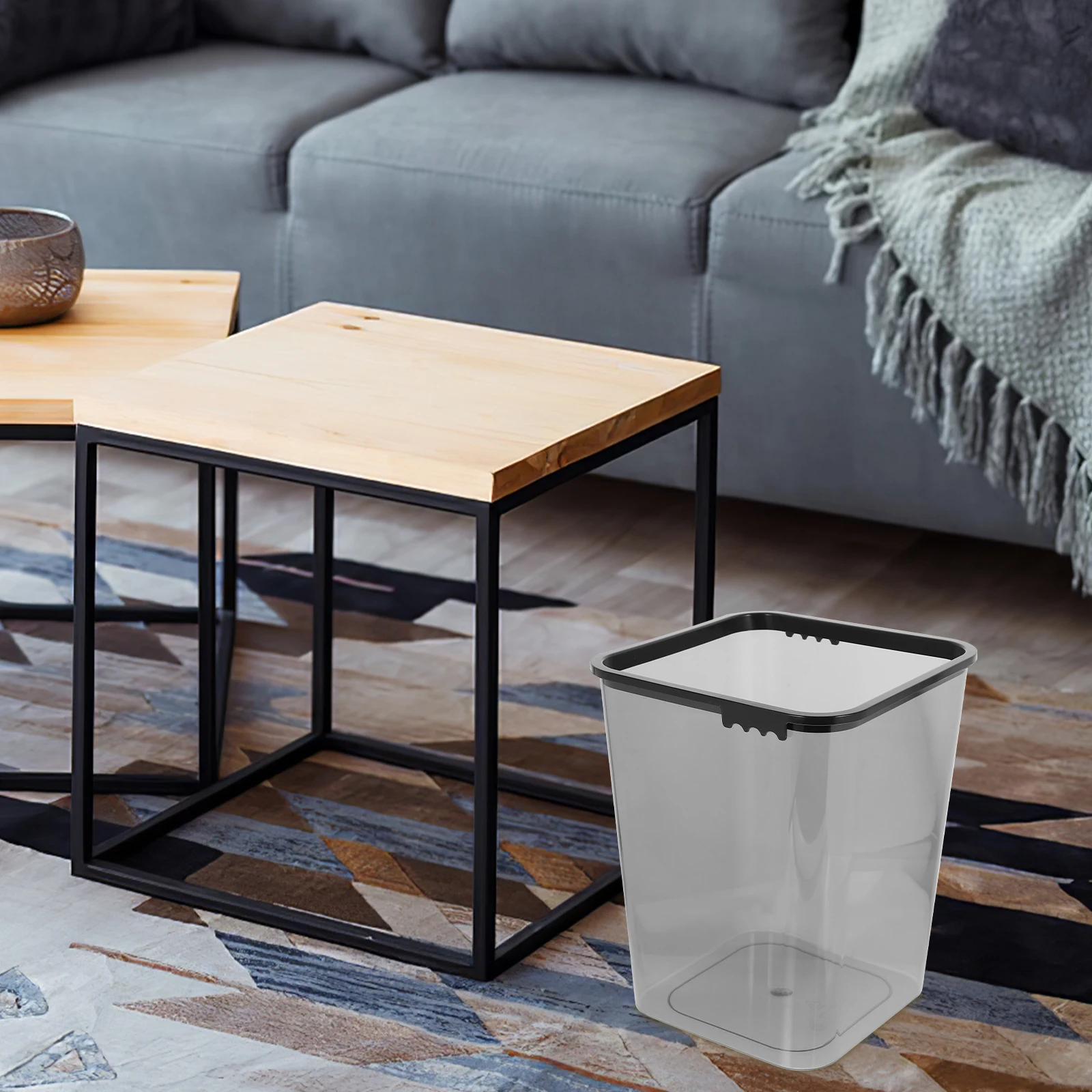 15L Large Trash Can Black Grey Kitchen Waste Bucket Home Office Garbage Bin Bathroom Bedroom Plastic Storage Container
15L Large Trash Can Black Grey Kitchen Waste Bucket Home Office Garbage Bin Bathroom Bedroom Plastic Storage Container