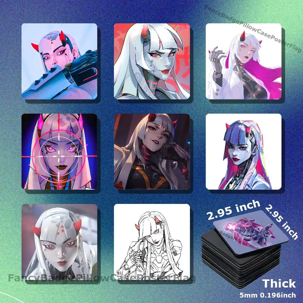 S-Shion O-Overwatch Acrylic Refrigerator Magnets Square Tiles with Magnetic Sheets for Home Decoration
S-Shion O-Overwatch Acrylic Refrigerator Magnets Square Tiles with Magnetic Sheets for Home Decoration