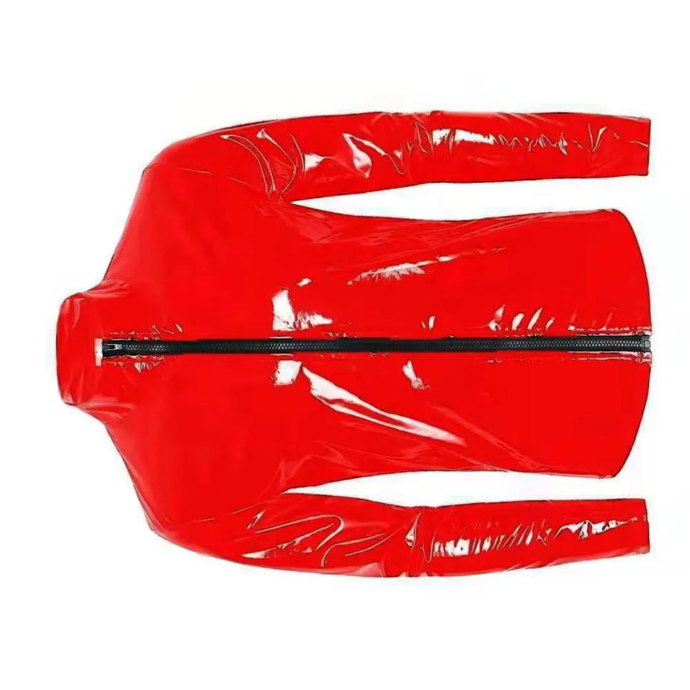 S-7XL Куртки с длинным рукавом Футболка из искусственной кожи Мужская блестящая футболка из лакированной кожи Узкие пальто Сексуальные сценические повседневные топы с воротником-стойкой 
S-7XL Куртки с длинным рукавом Футболка из искусственной кожи Мужская блестящая футболка из лакированной кожи Узкие пальто Сексуальные сценические повседневные топы с воротником-стойкой