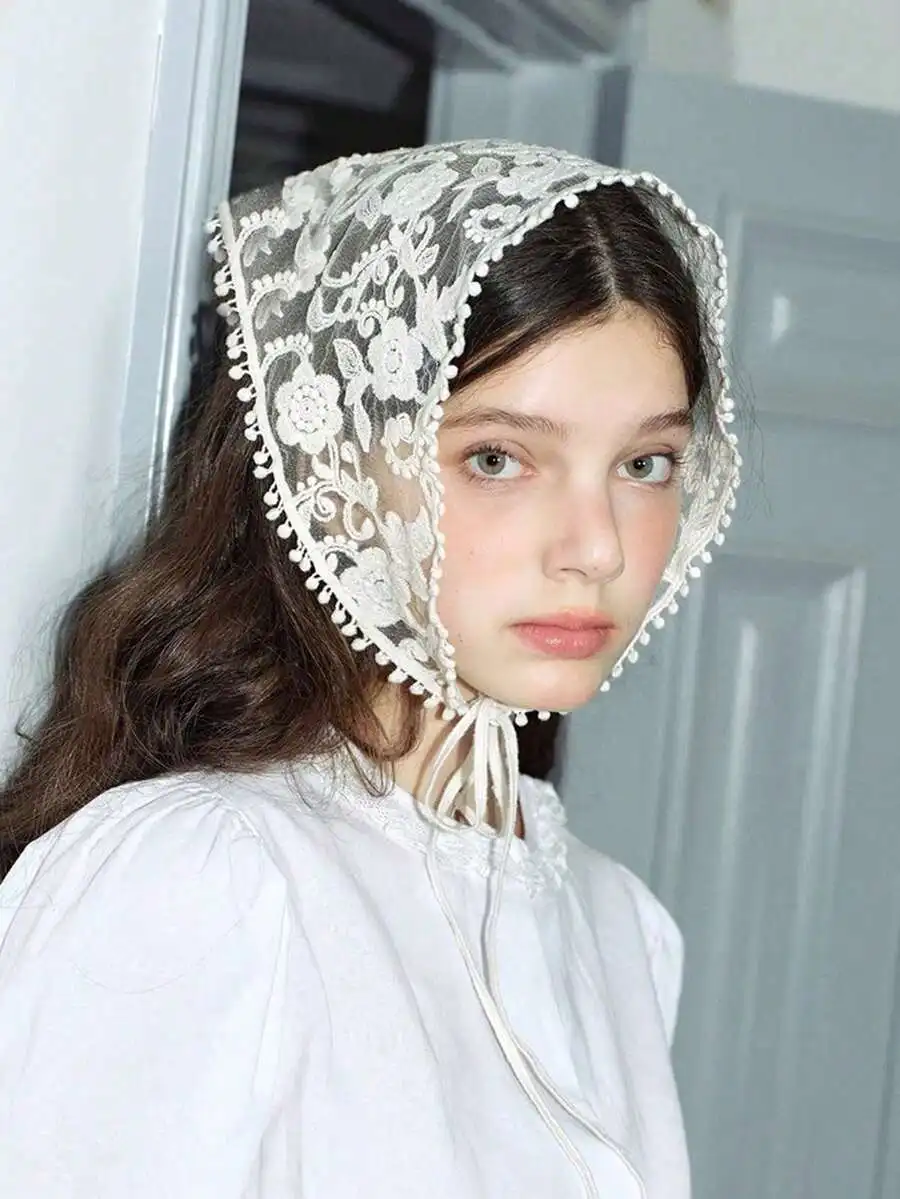 Vintage Lace Knitted Headband For Women, Floral Pattern Hair Accessory
Vintage Lace Knitted Headband For Women, Floral Pattern Hair Accessory