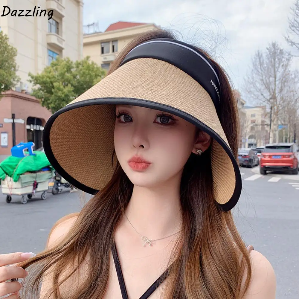 Fashion Foldable Woven Empty Top Cap Bow Straw Plaited Wide Brim Bucket Hat Sunshade UV Protection Hollow Straw Hat Seaside
Fashion Foldable Woven Empty Top Cap Bow Straw Plaited Wide Brim Bucket Hat Sunshade UV Protection Hollow Straw Hat Seaside