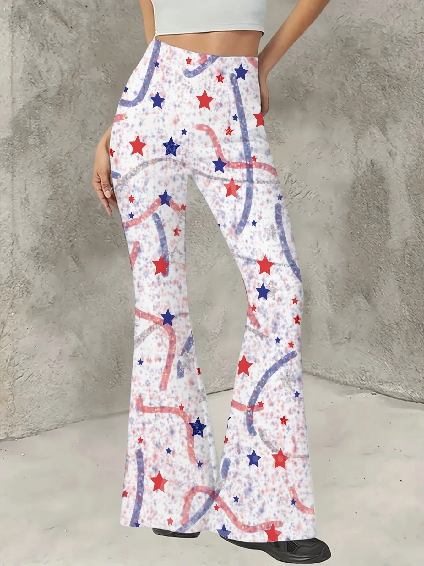 Women's Printed Flare Pants Y2K High Waist Bell Bottom Trousers Streetwear
Women's Printed Flare Pants Y2K High Waist Bell Bottom Trousers Streetwear