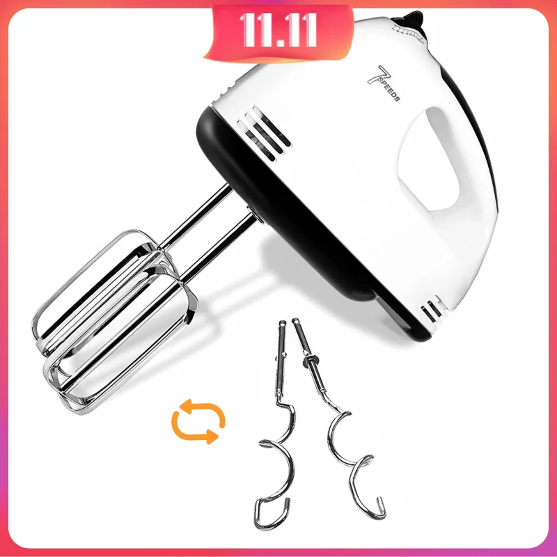 7-Speed Electric Hand Mixer-Portable Kitchen Mixer with 5 Stainless Steel Attachments for Whipping, Mixing Cookies, Cakes, Eggs
7-Speed Electric Hand Mixer-Portable Kitchen Mixer with 5 Stainless Steel Attachments for Whipping, Mixing Cookies, Cakes, Eggs
