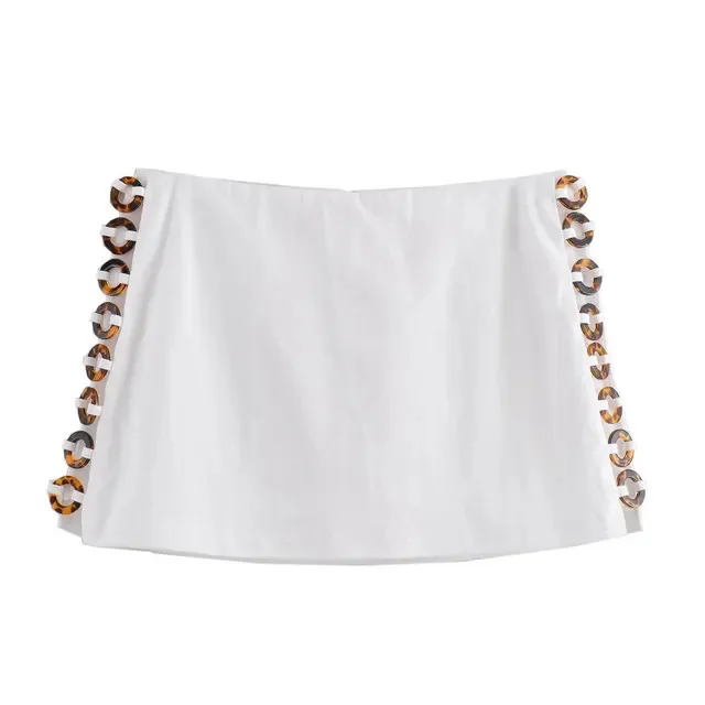 New Women 2 Piece Set Sexy V-Neck Sleeveless Solid Color Slim Vest Top+Elegant Side Ring Hollow Design Chic Mini Skirt Shorts
New Women 2 Piece Set Sexy V-Neck Sleeveless Solid Color Slim Vest Top+Elegant Side Ring Hollow Design Chic Mini Skirt Shorts